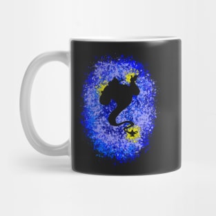 Blue Inspired Silhouette Mug